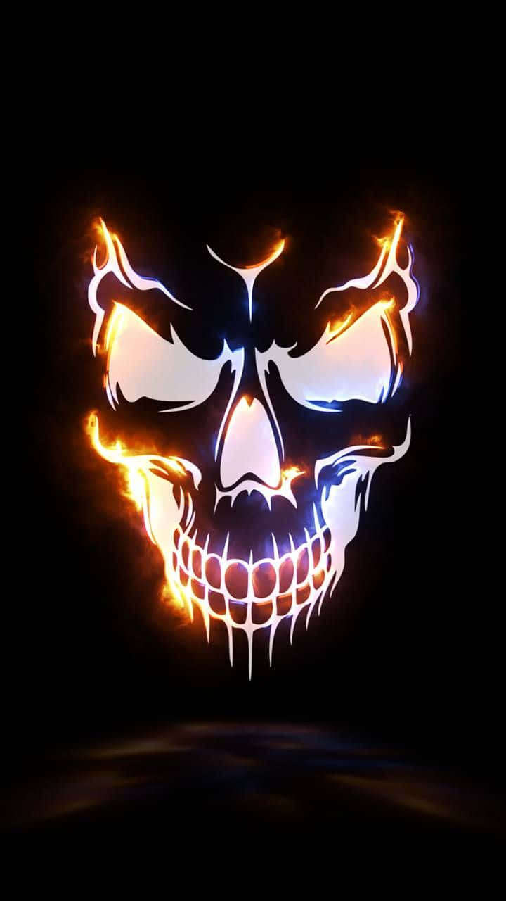 Glowing Skull Head