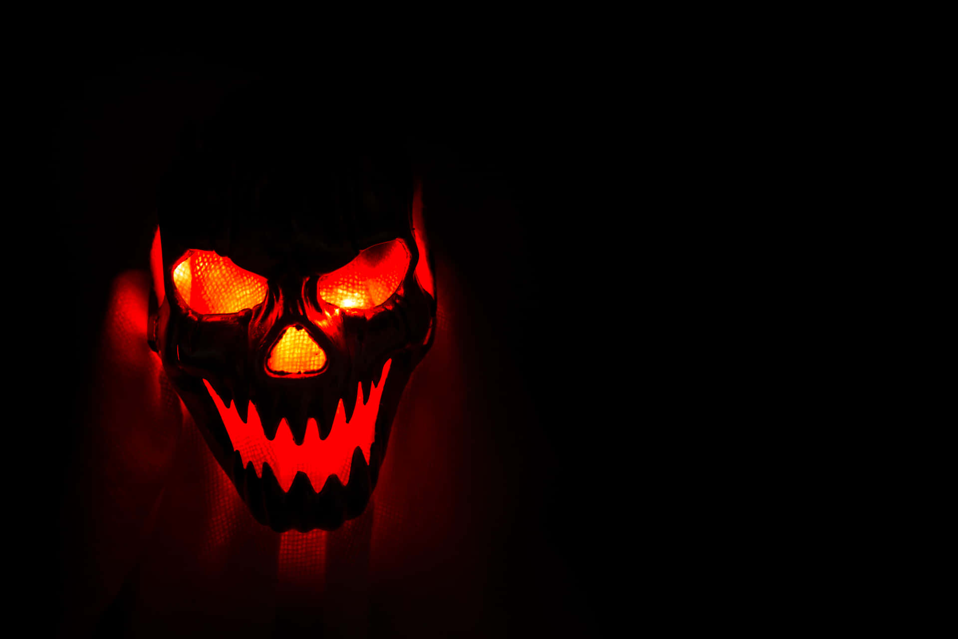 Glowing Skull Red Pfp Background