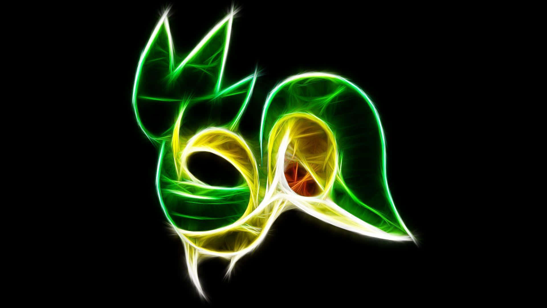 Glowing Snivy Background