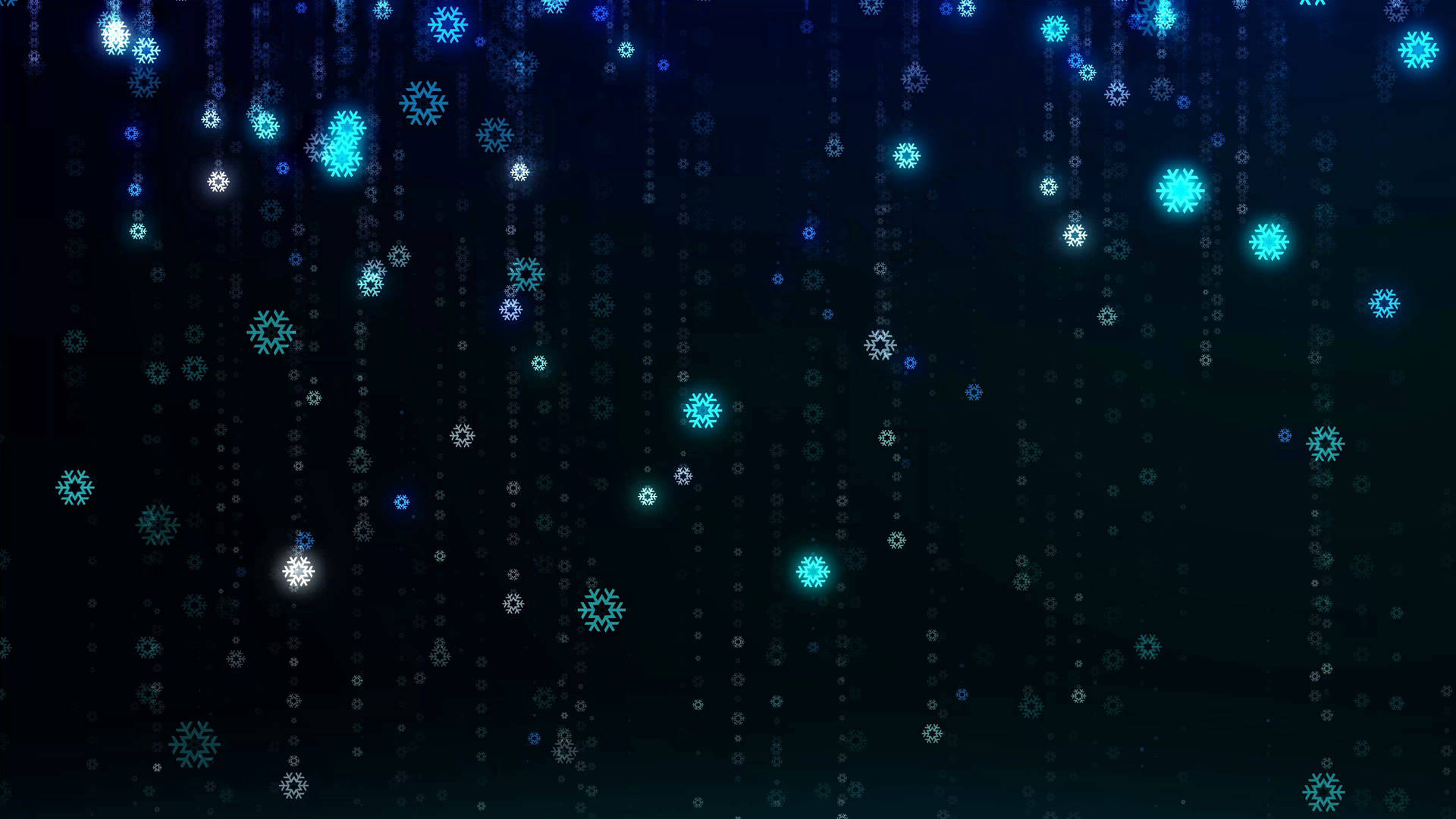 Glowing Snowflakes Pattern Background