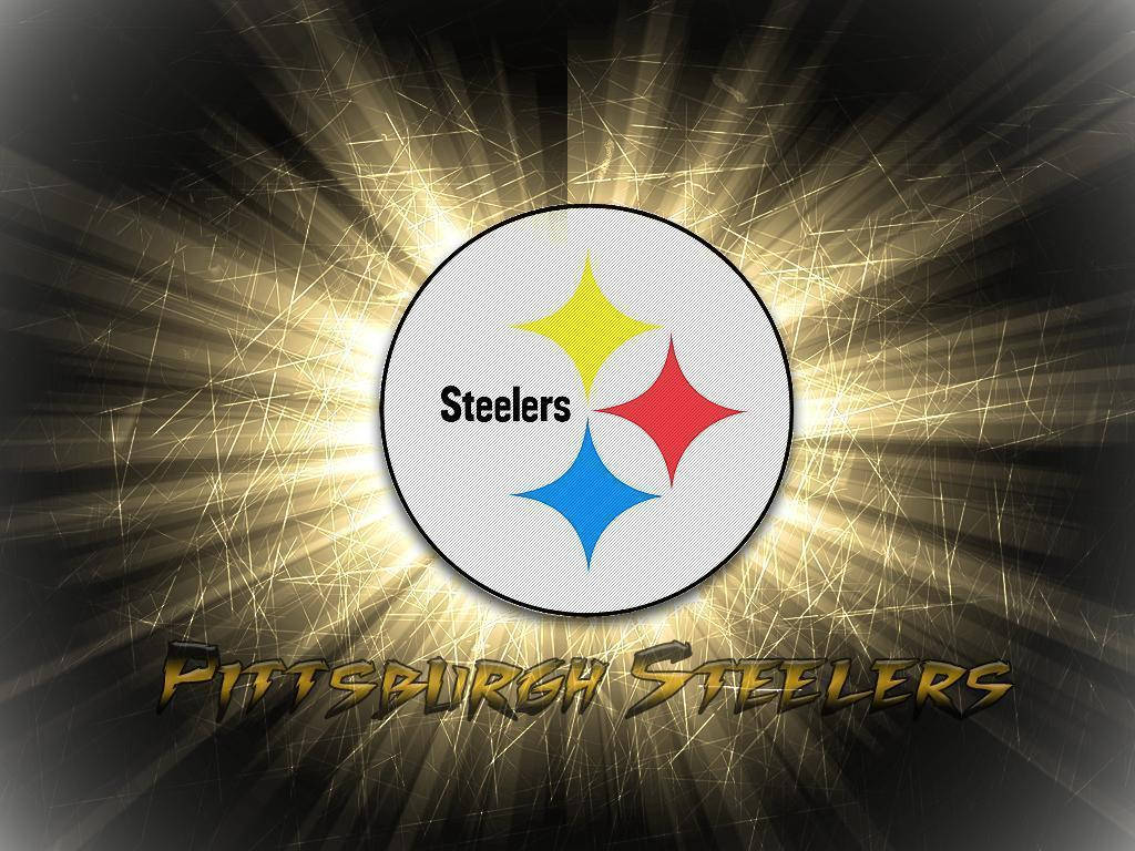 Glowing Steelers Metallic Gold Background