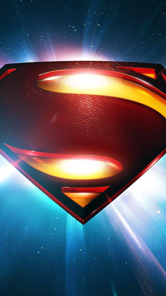 Glowing Superman Iphone Background