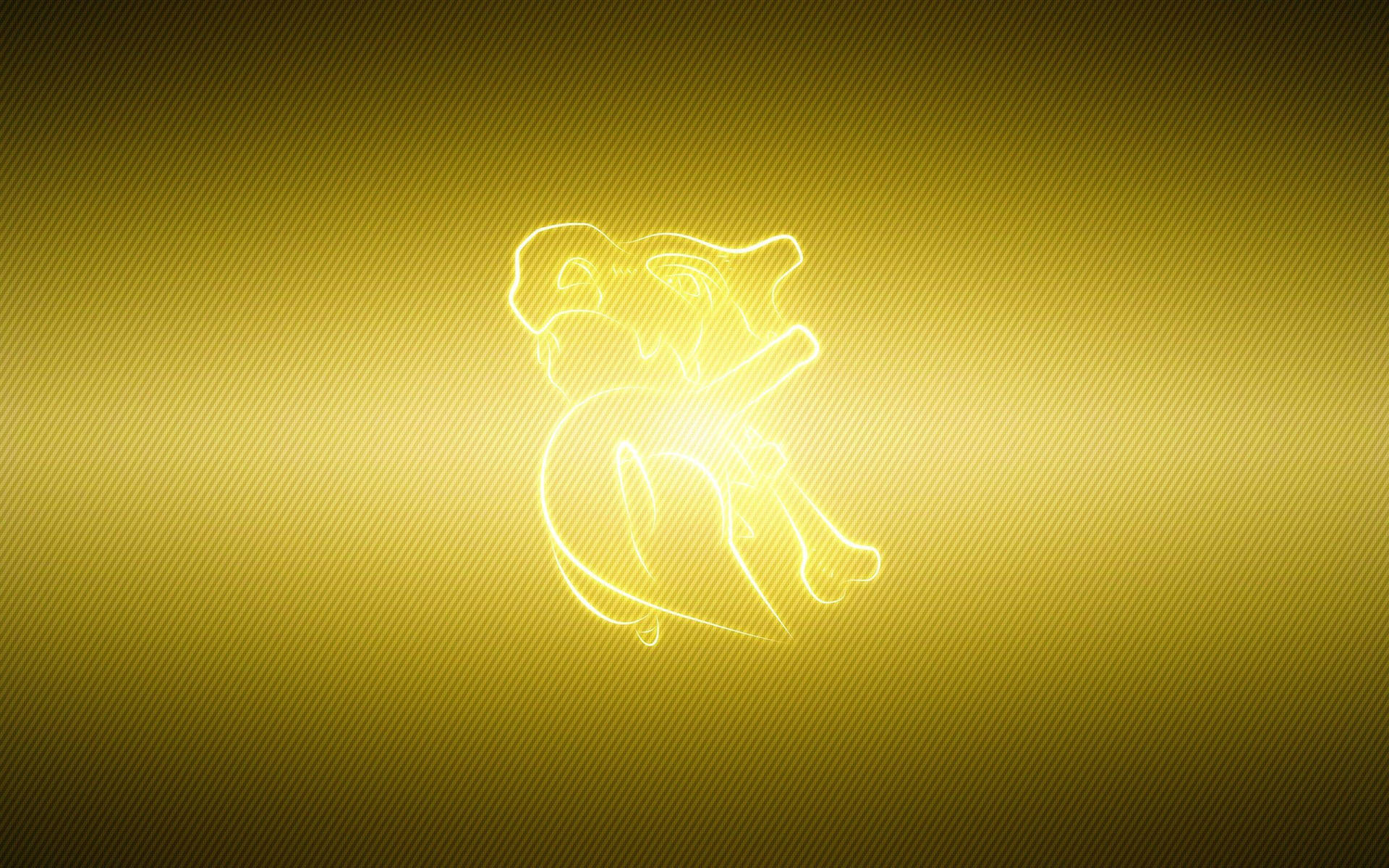 Glowing Yellow Cubone Background