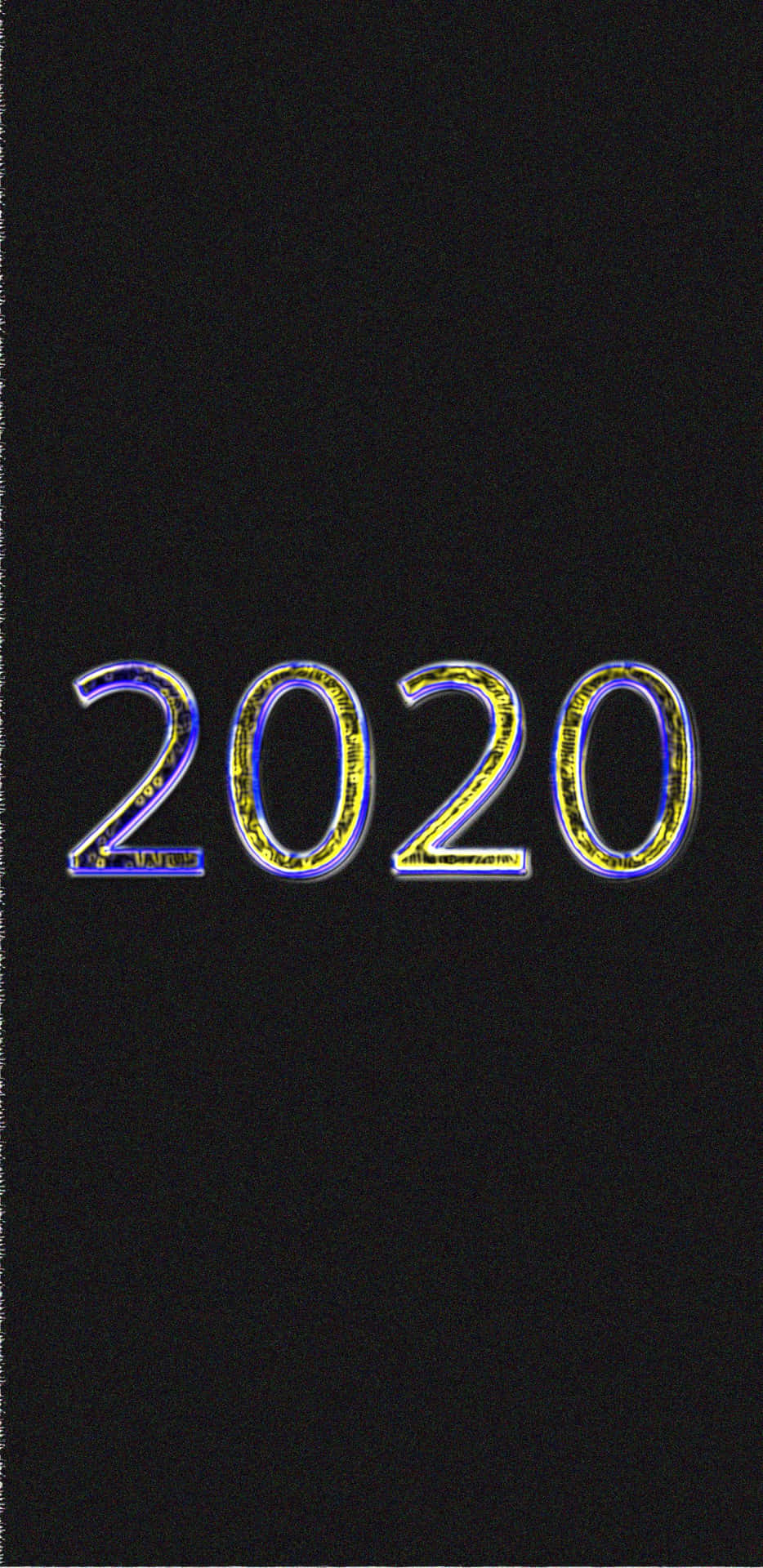 Glowing2020 Text Black Background Background