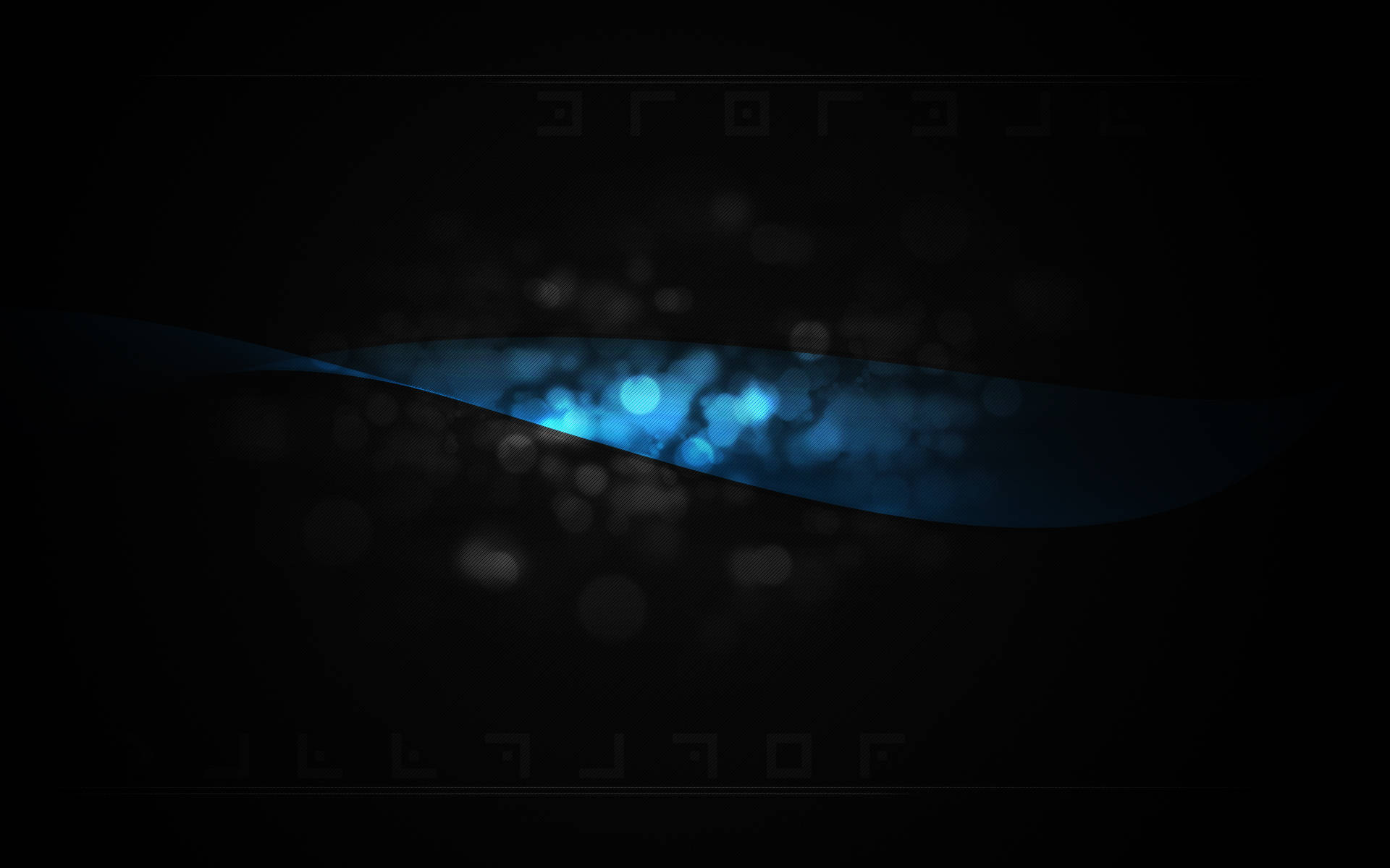 Glowy Abstract Dark And Blue Aesthetic Laptop Background