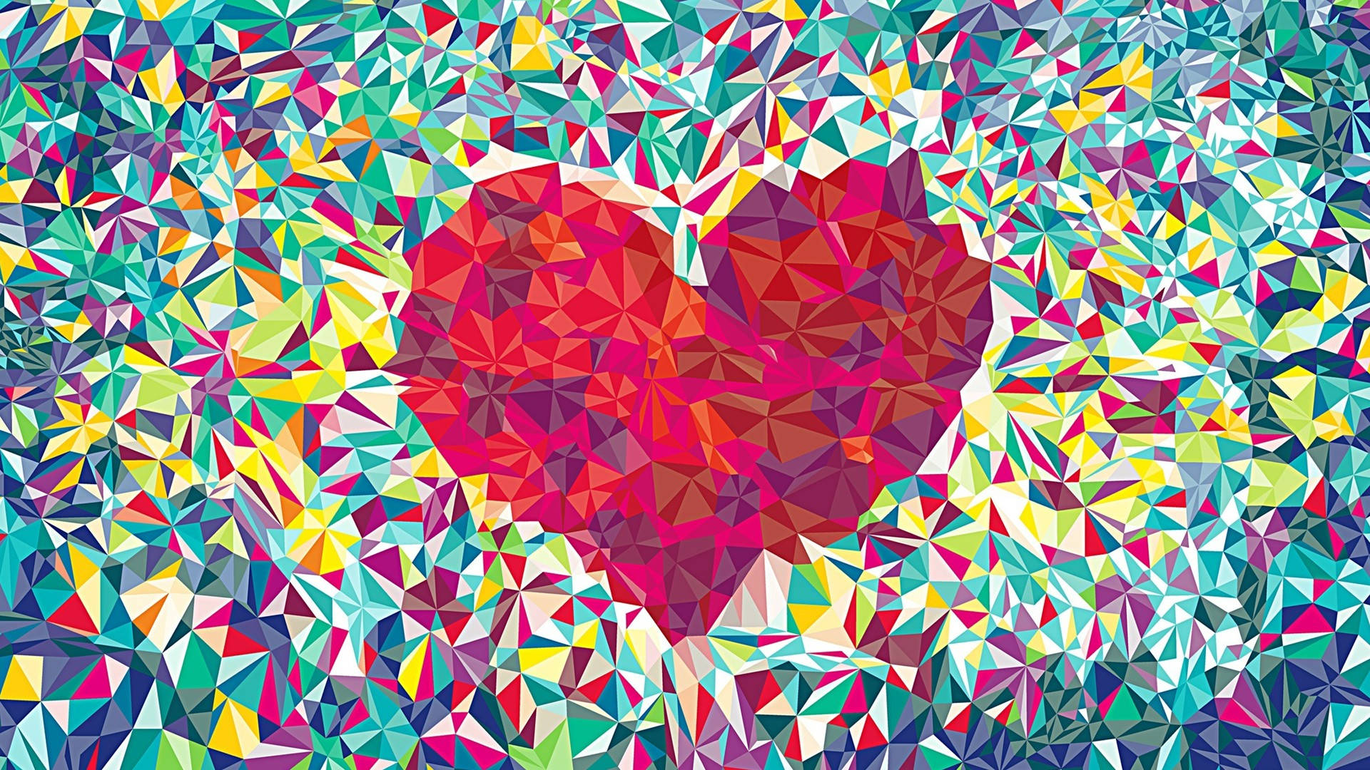 Gmail Heart Mosaic Background