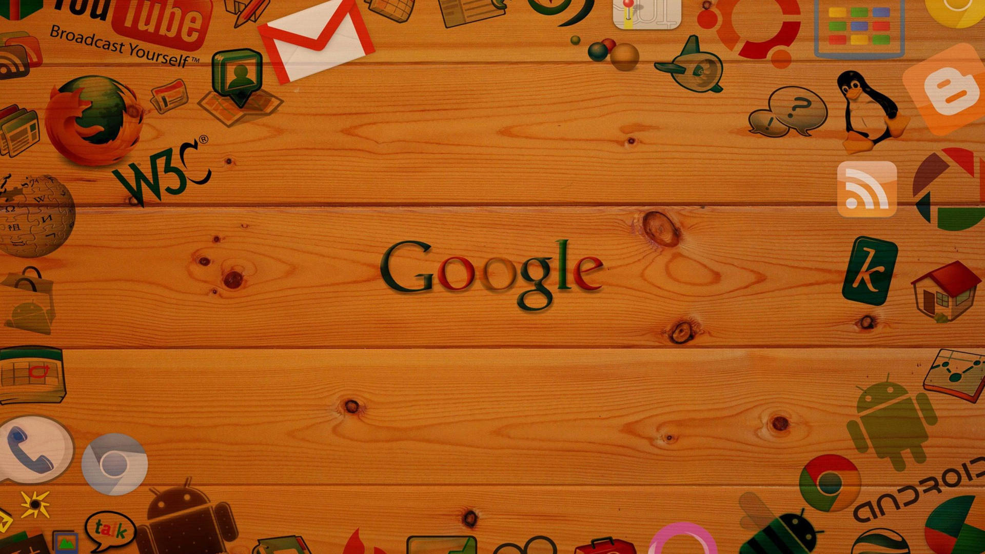 Gmail Icons Collage Background