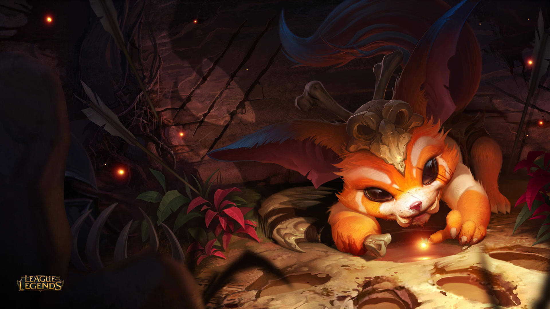 Gnar Cool League Of Legends Champ Background