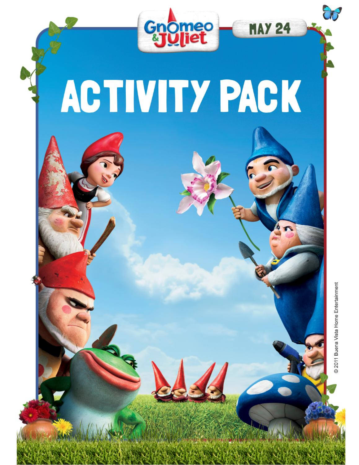 Gnomeo And Juliet Activity Pack