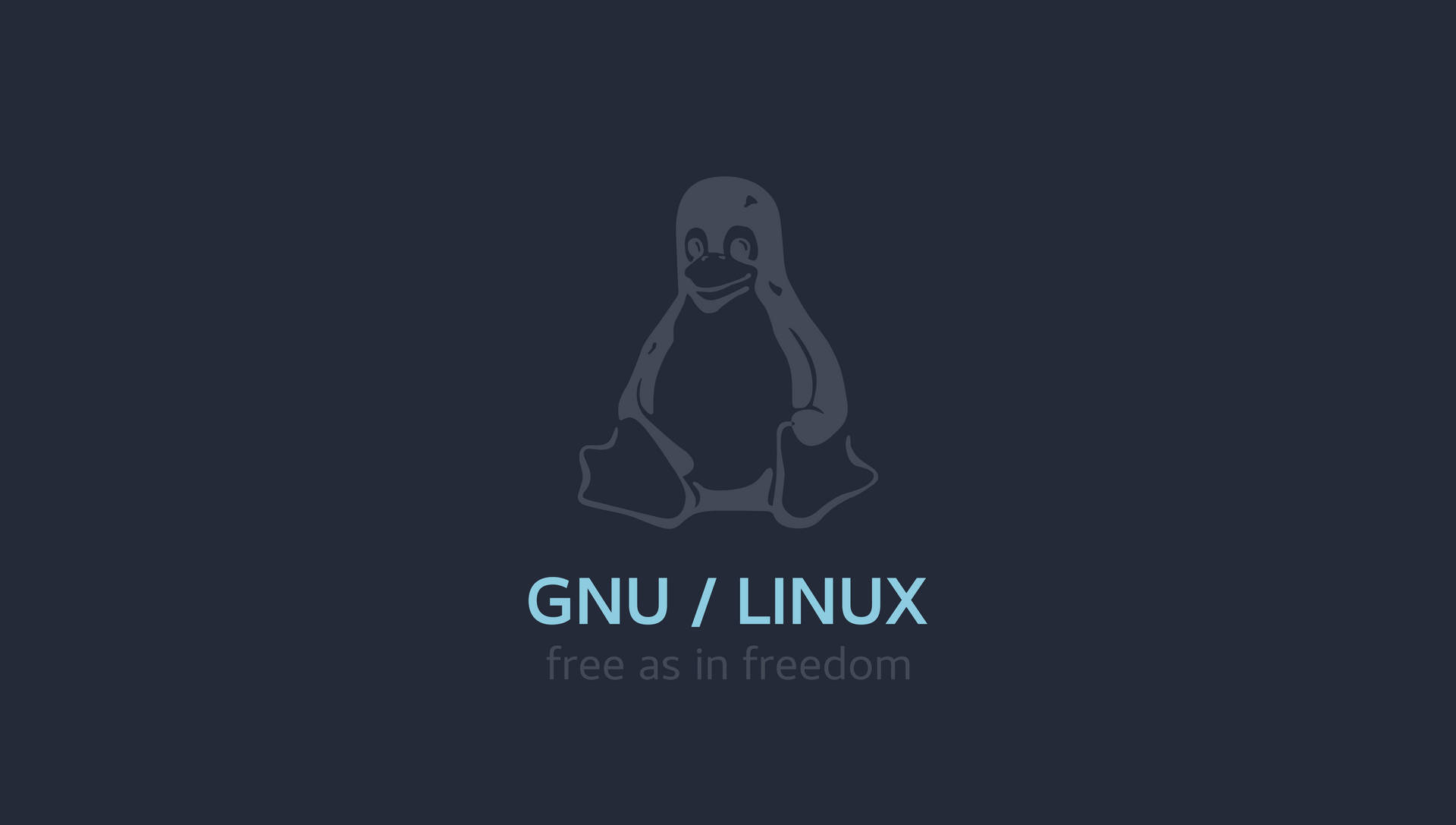 Gnu Linux Dark Tux Hd Background