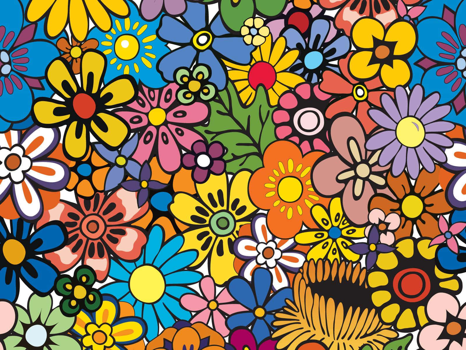 Go Back In Time With A 70s Floral Wallpaper