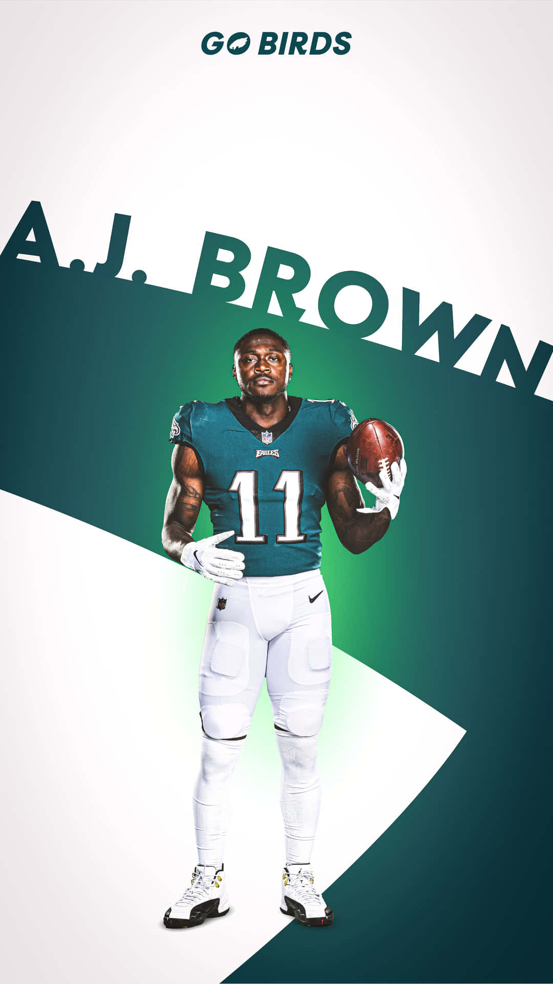 Go Birds Promo Number 11 Aj Brown Background