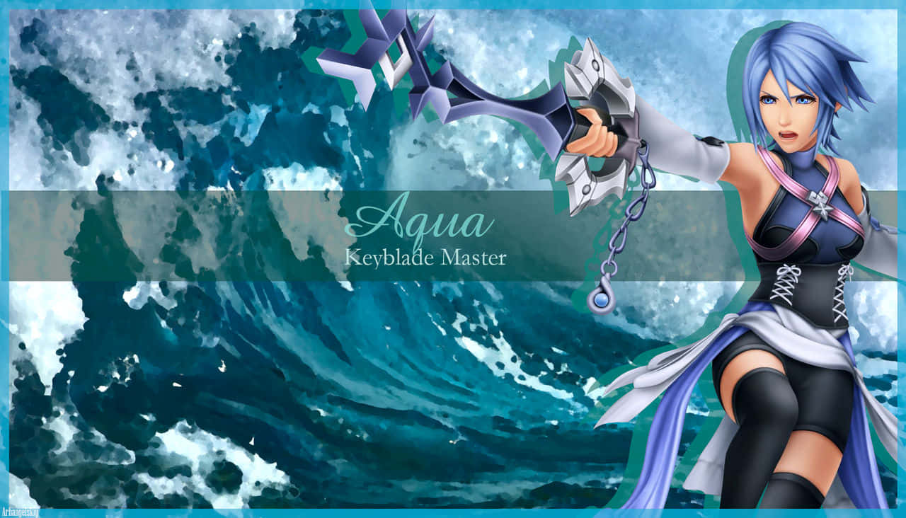 Go On An Adventure With Aqua From Kingdom Hearts Background