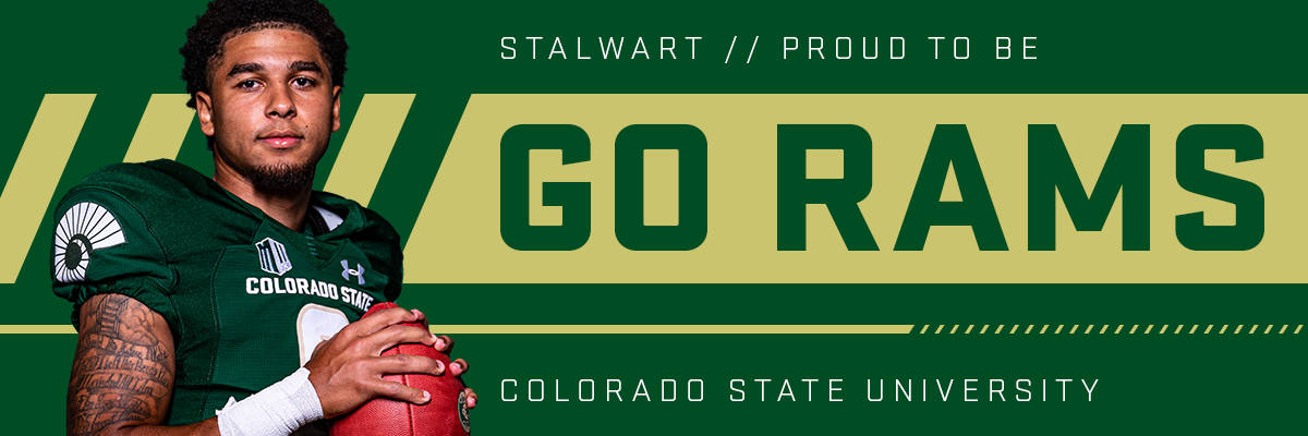 Go Rams Football Player Colorado State University Background