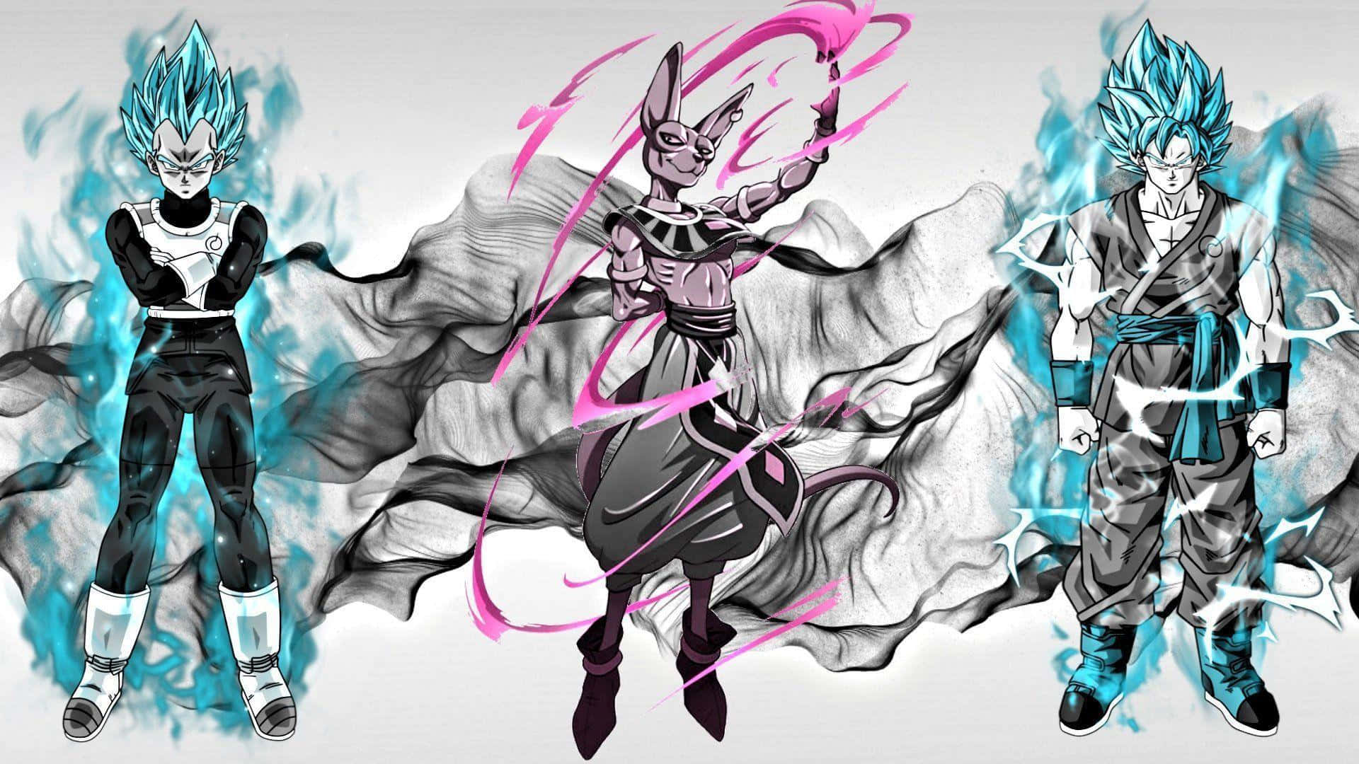 Go Super Saiyan With Super Dragon Ball Background