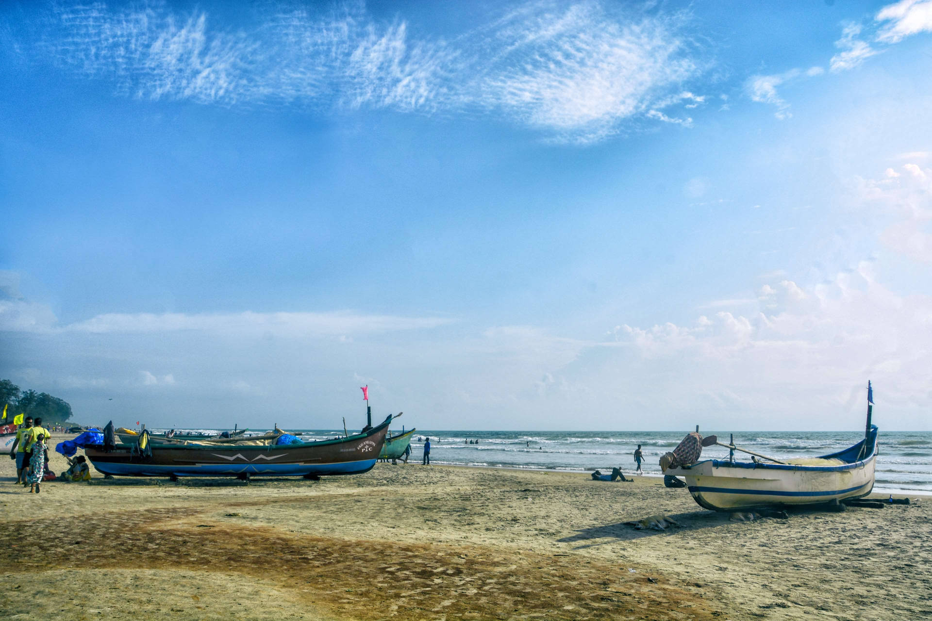 Goa India Boats Background