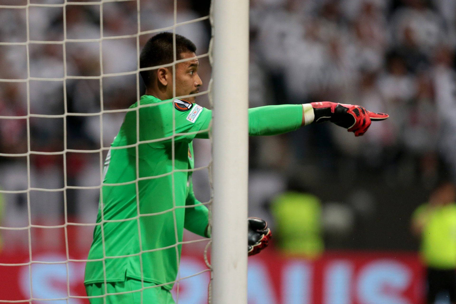 Goalkeeper Alphonse Areola Side View Background