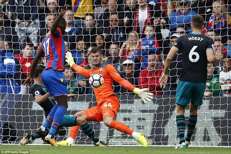 Goalkeeper Fraser Forster In Action