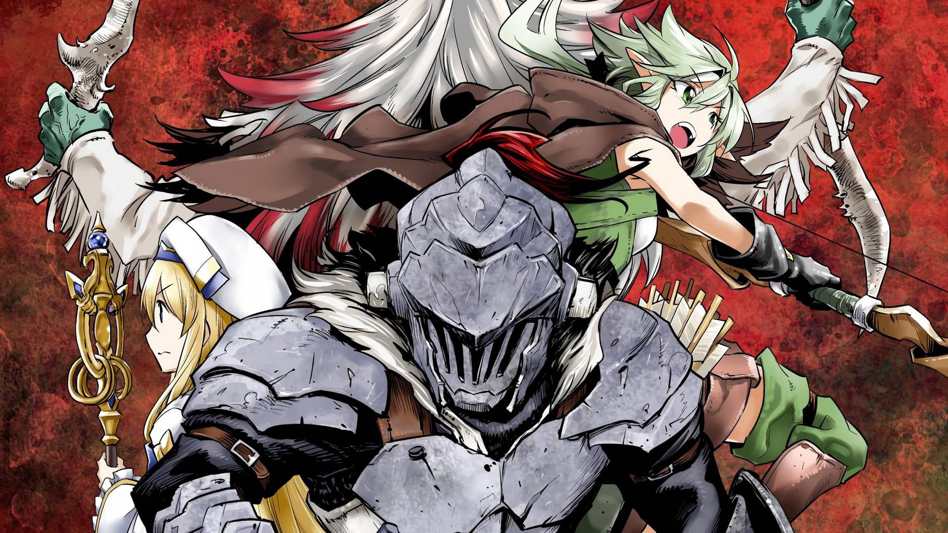 Goblin Slayer And High Elf Archer Team Up To Take On The Monsters! Background
