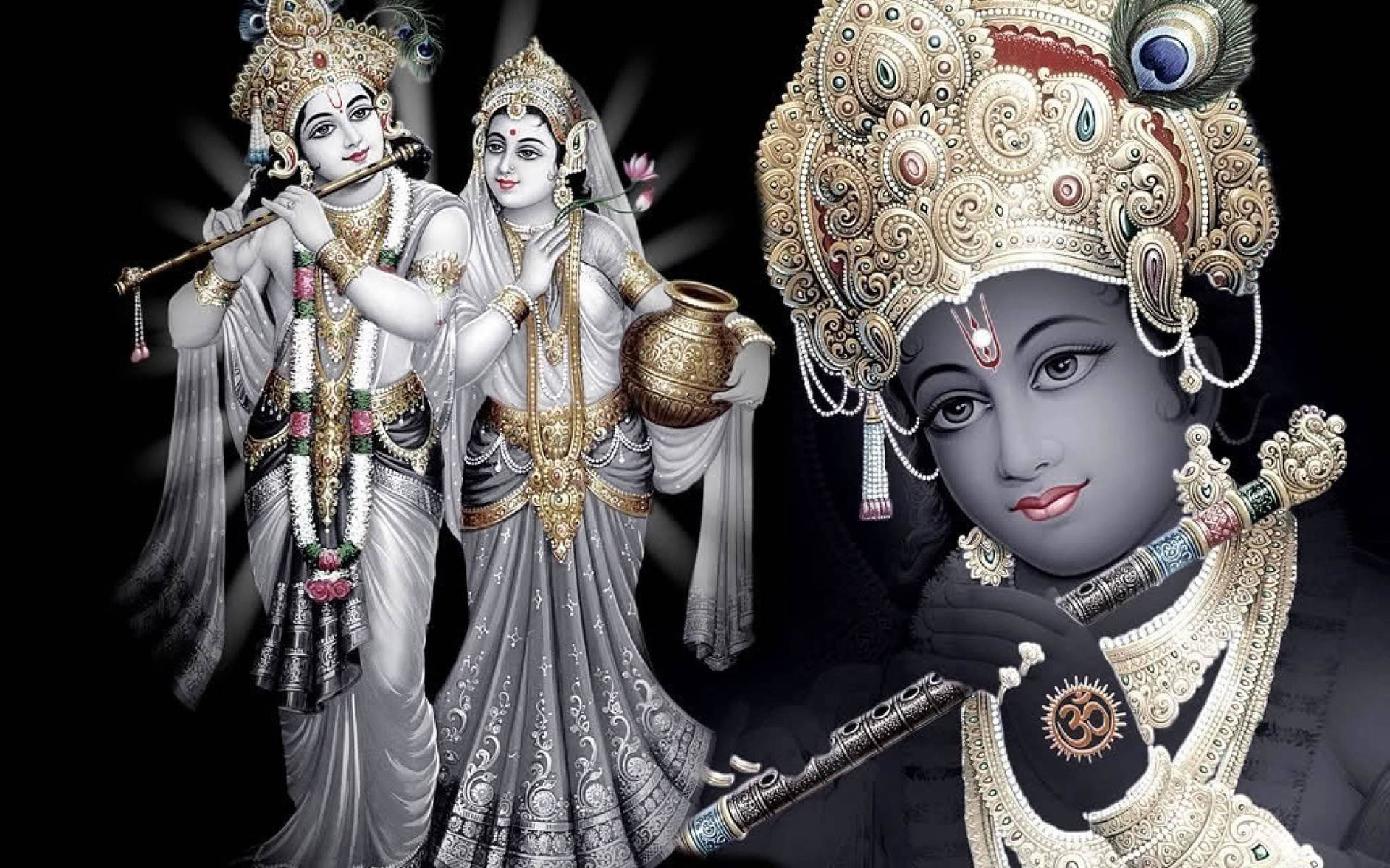 God Full Hd Lord Krishna And Radha Background