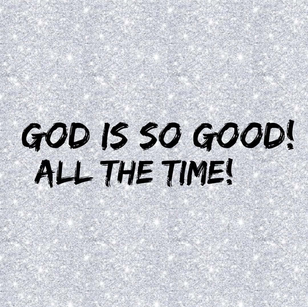 God Is Good All The Time Sparkling Lights Background