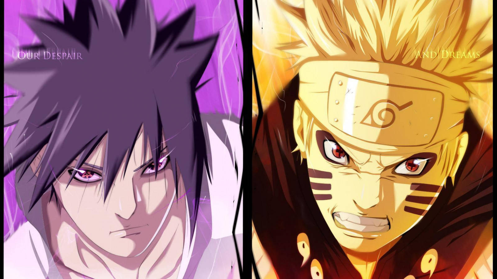 God Mode Naruto And Sasuke Background