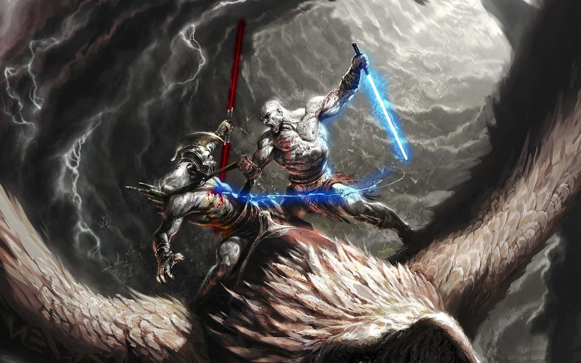 God Of War 3, Join The Epic Battle Background