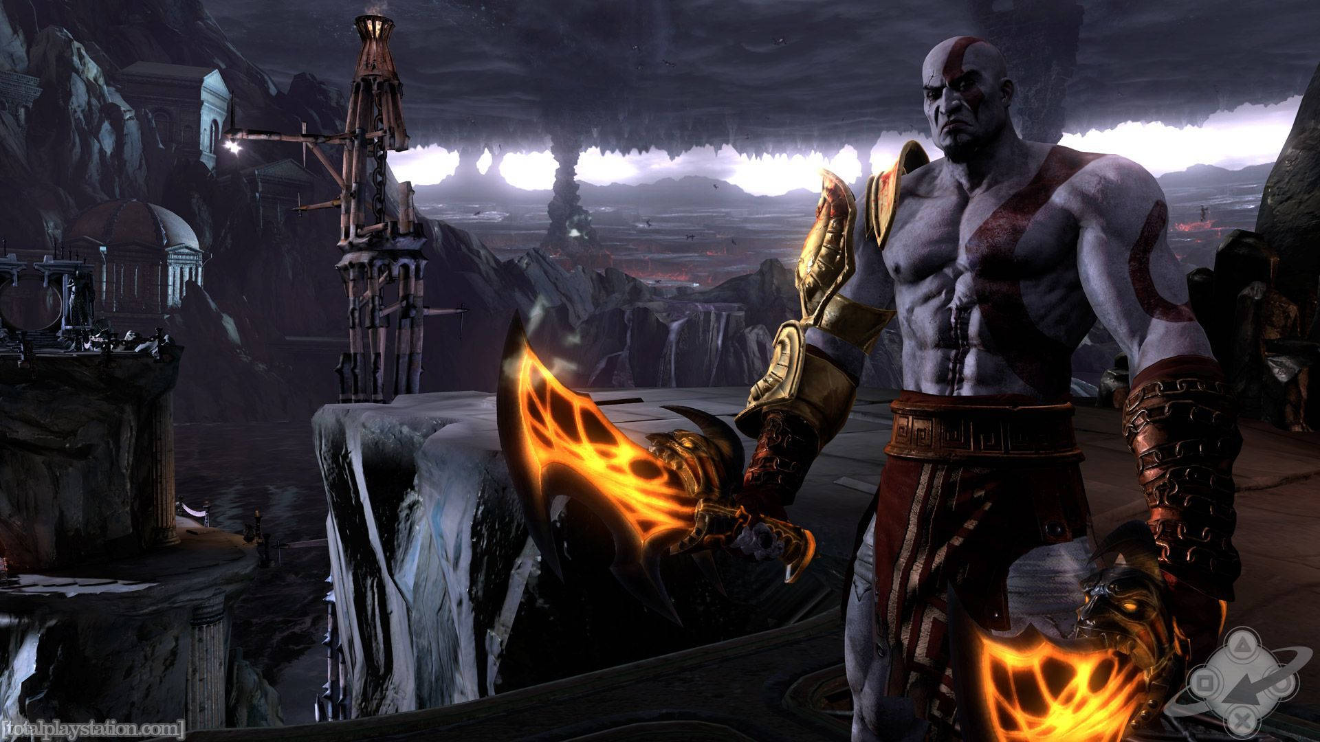 God Of War 3d Kratos Background