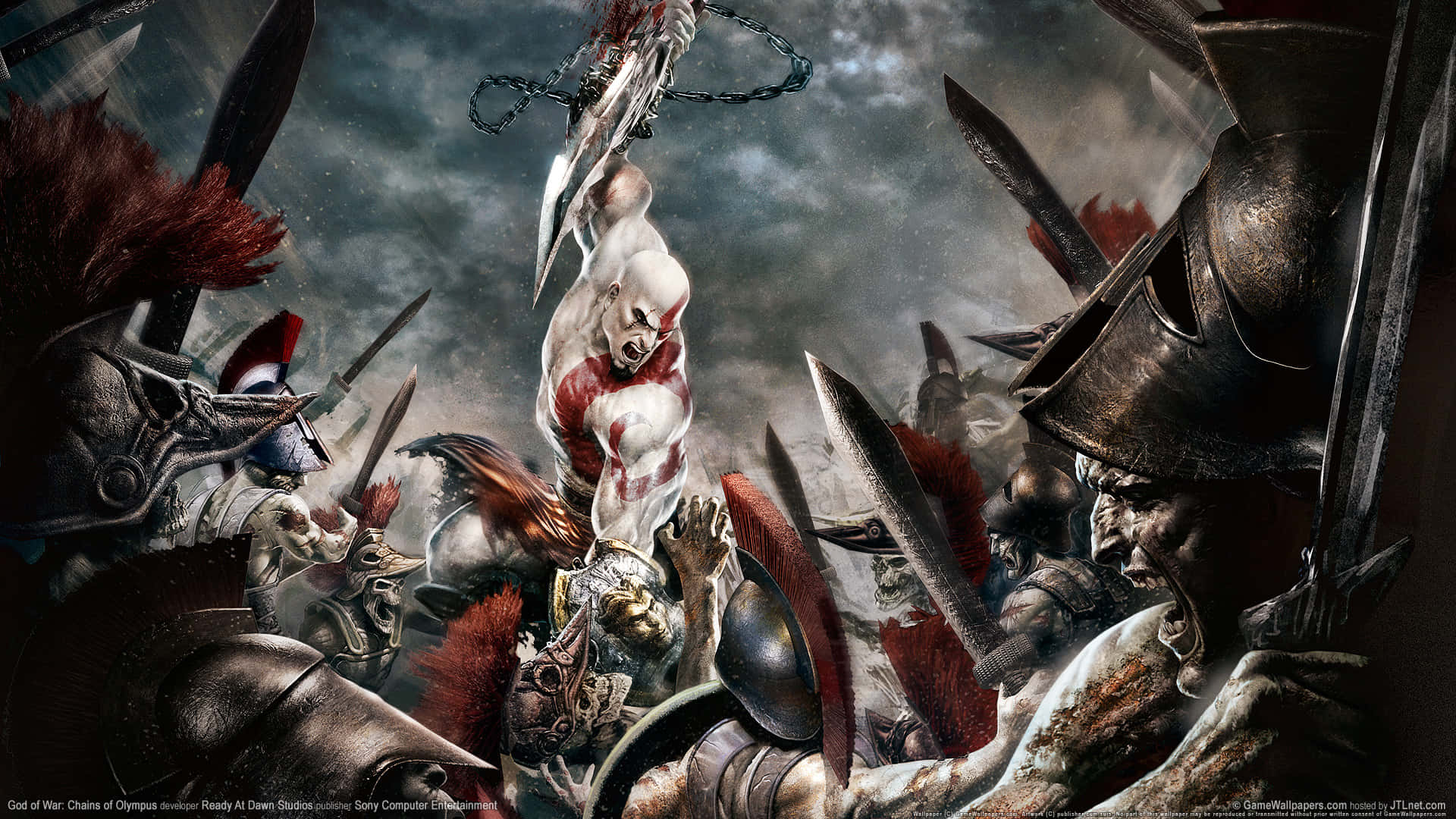 God Of War Epic Battle Background