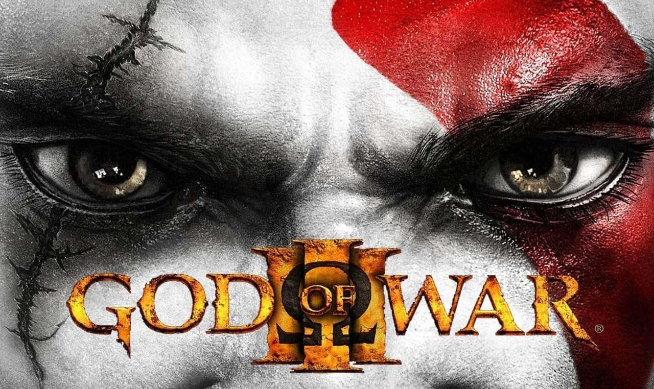 God Of War Iii Kratos Eyes Background