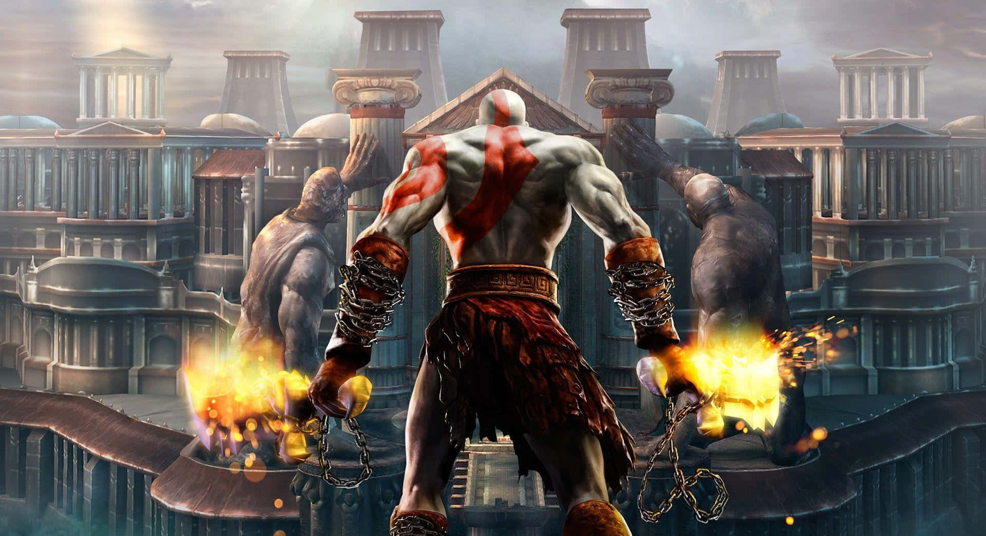 God Of War Iii Kratos Olympus Background