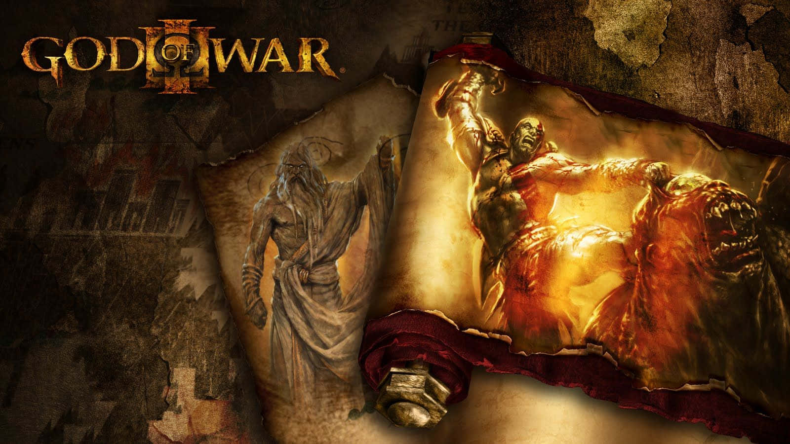 God Of War Iii - Wielding The Blades Of Athena Background
