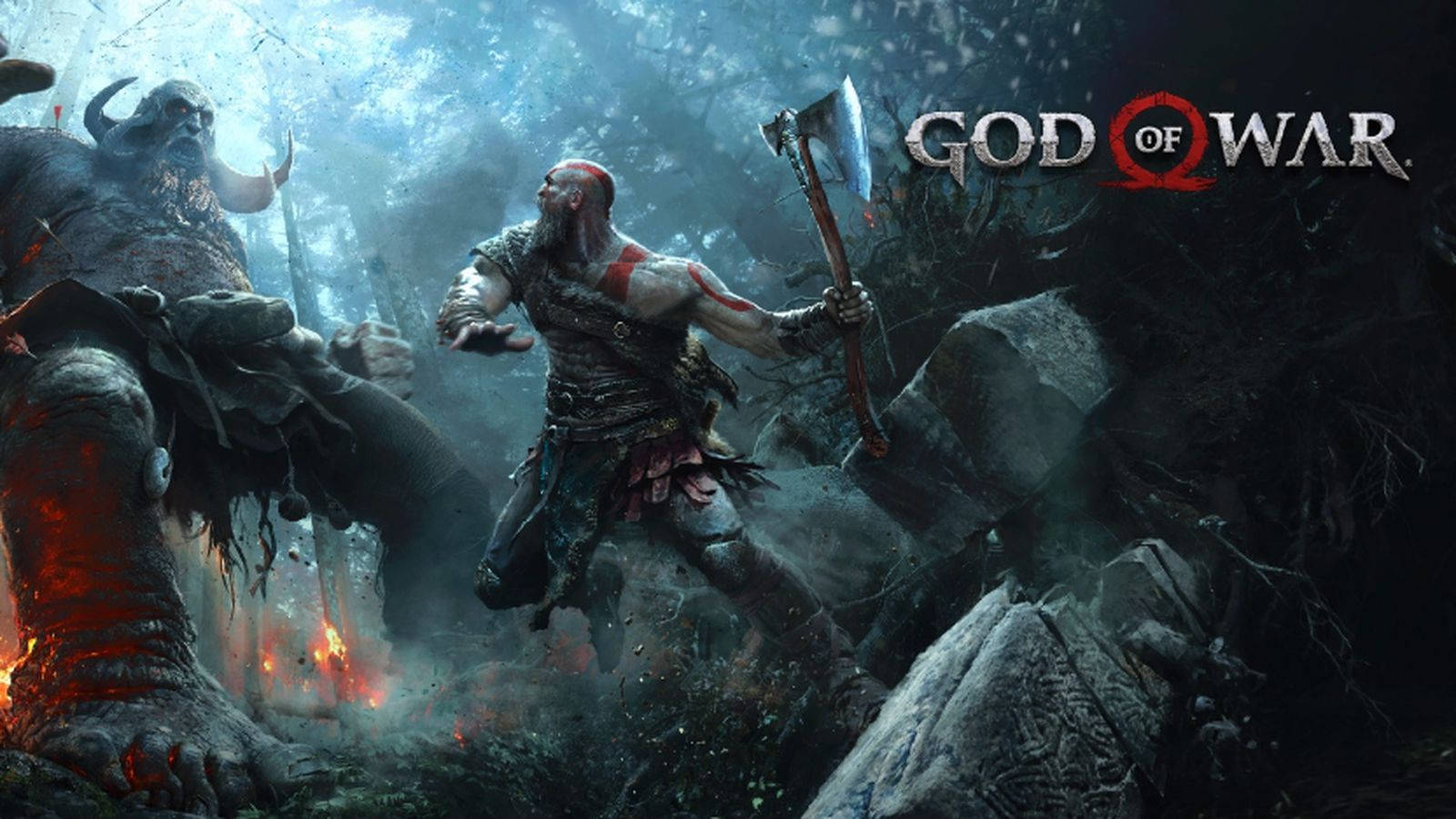 God Of War Kratos And Daudi Kaupmadr Background