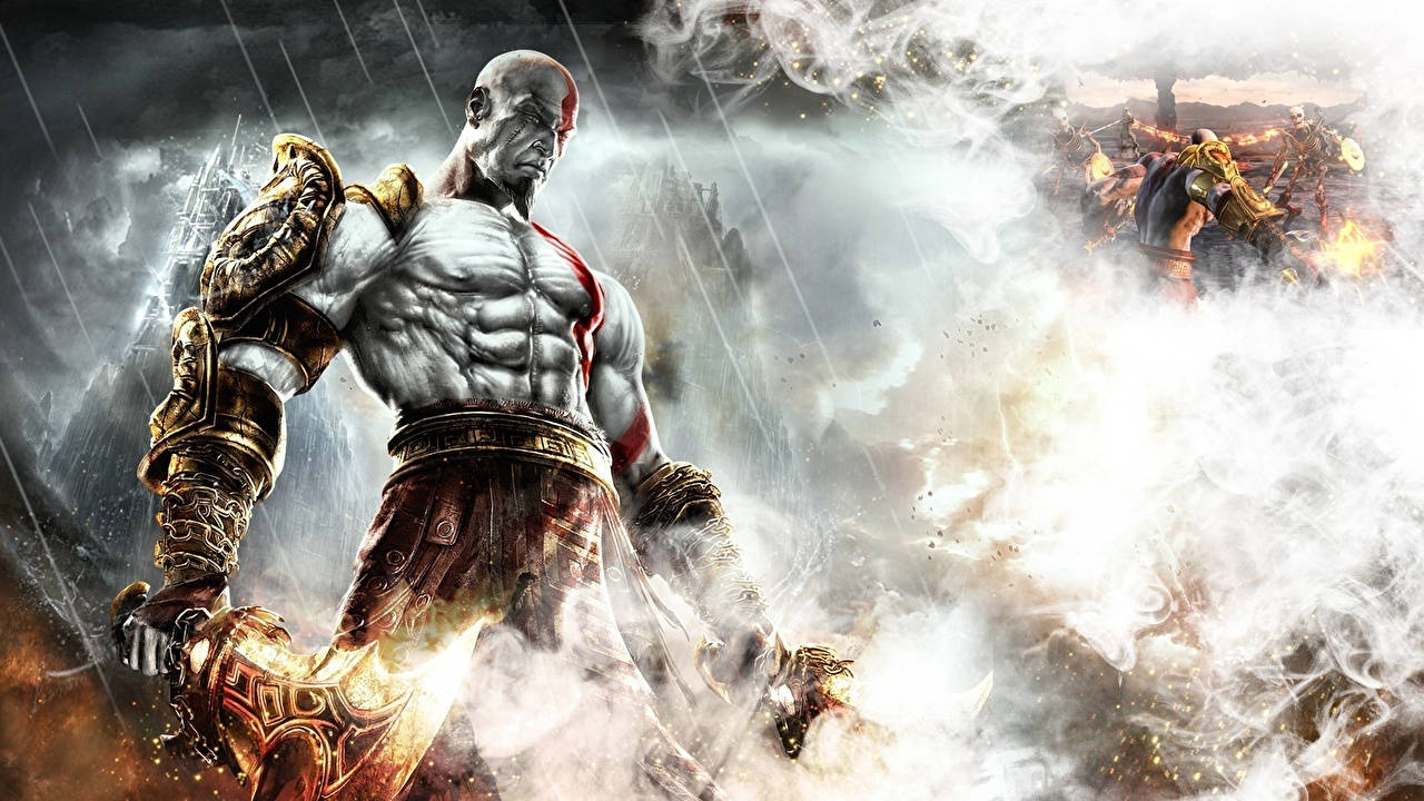 God Of War Kratos Artwork Background