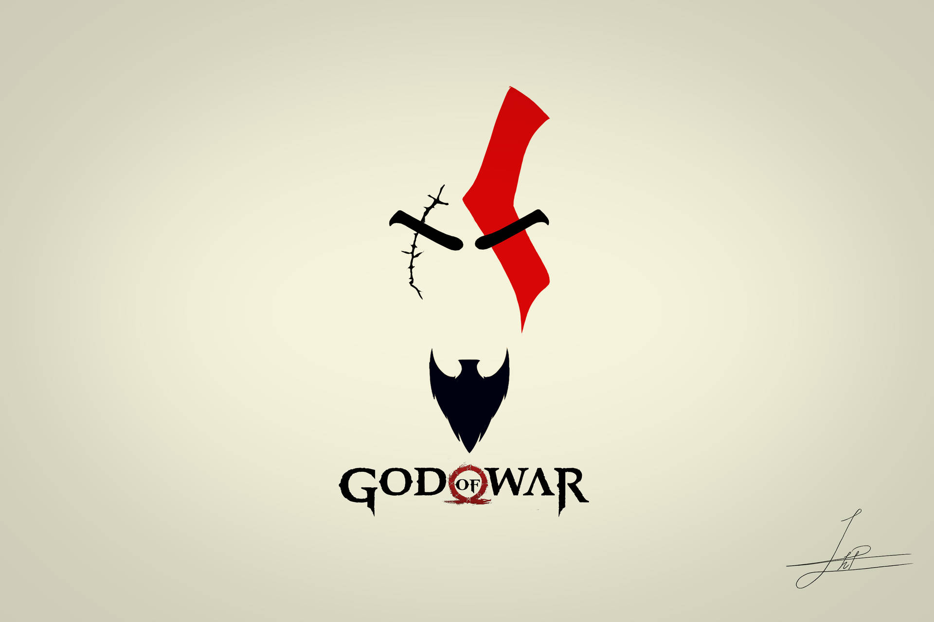 God Of War Kratos Logo Background