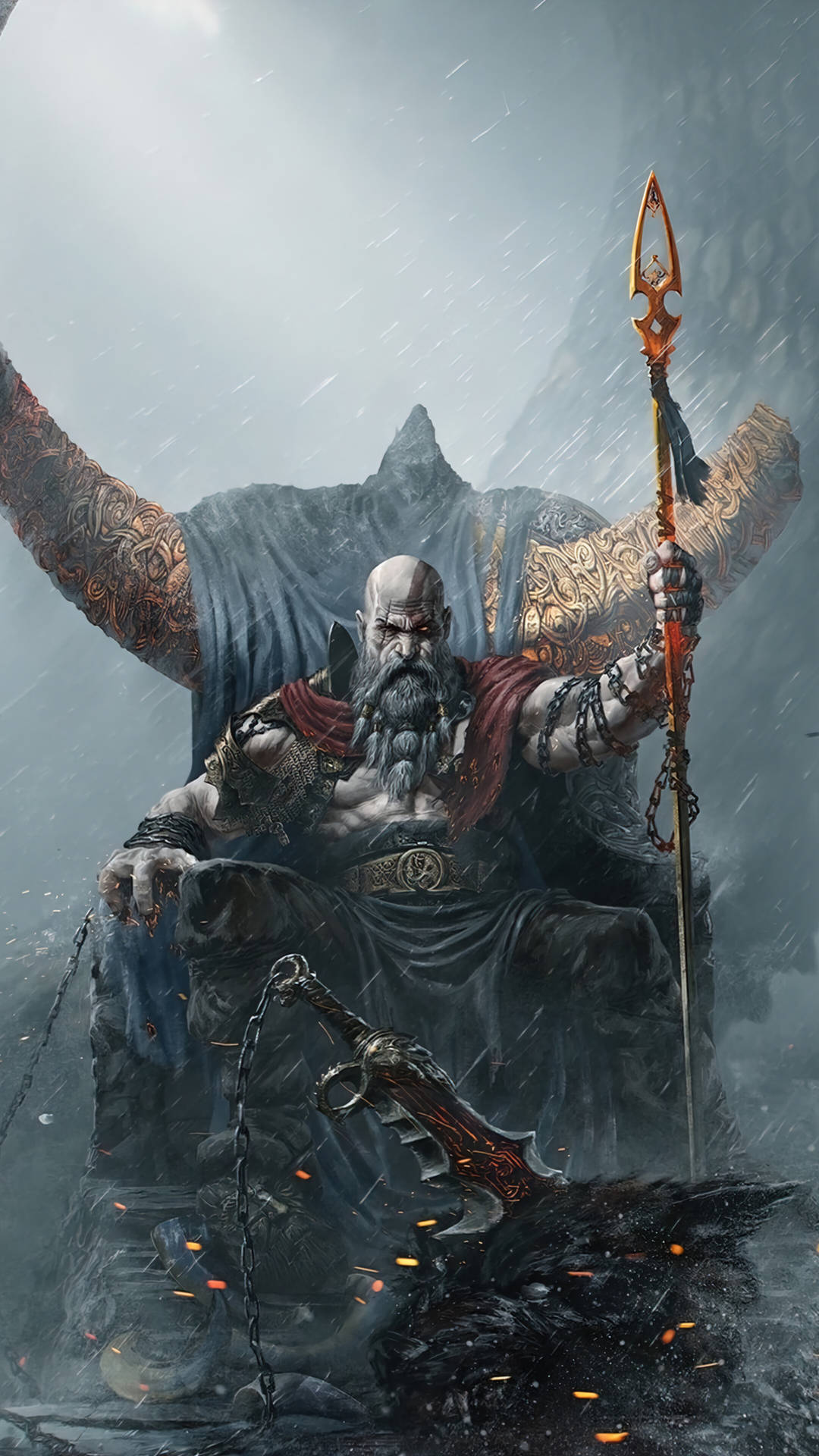 God Of War Kratos Ragnarok Background
