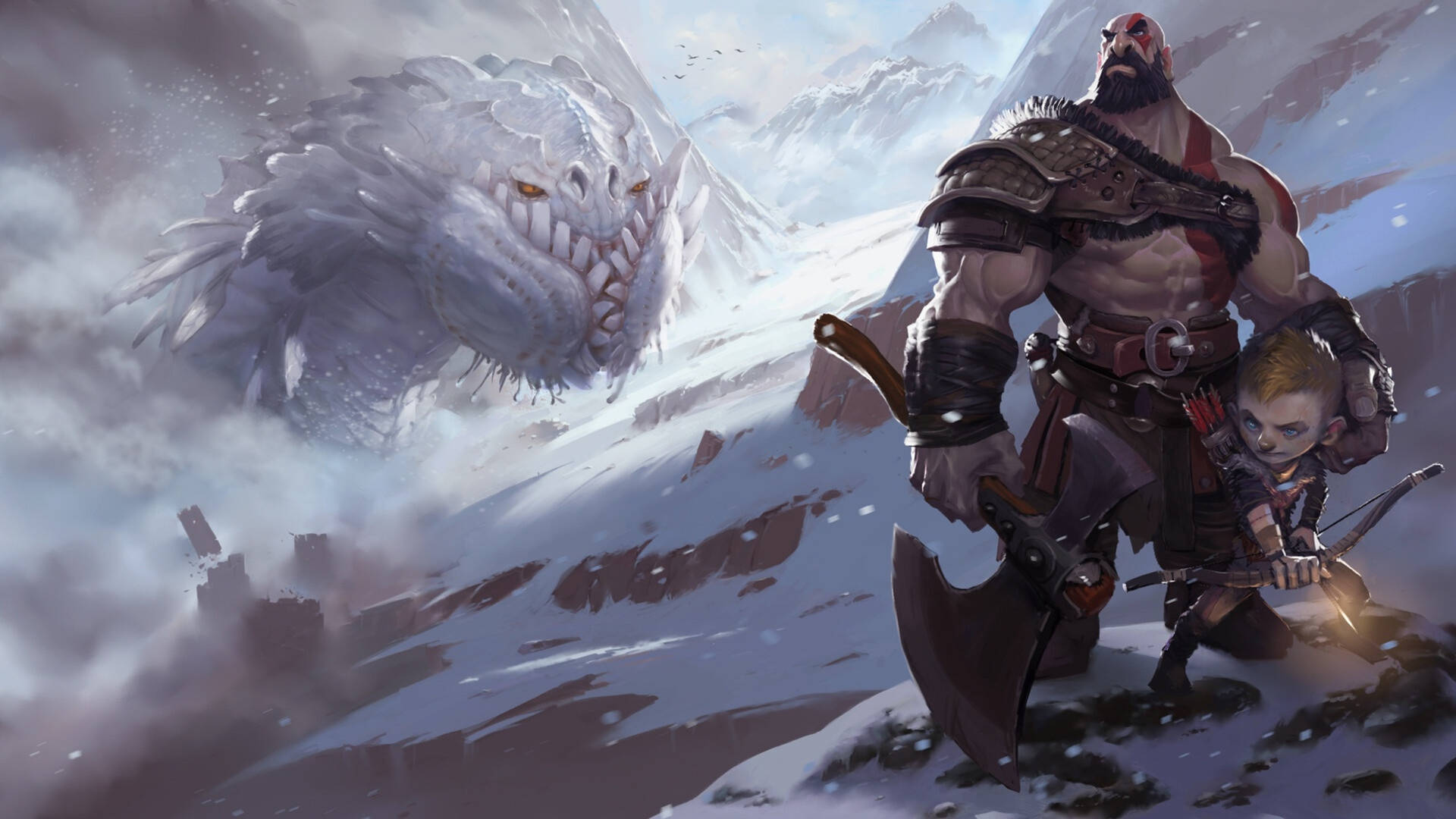 God Of War Ragnarok Kratos Background