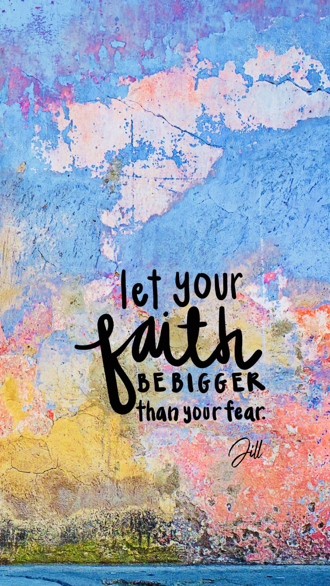 God Quotes Bigger Faith Background
