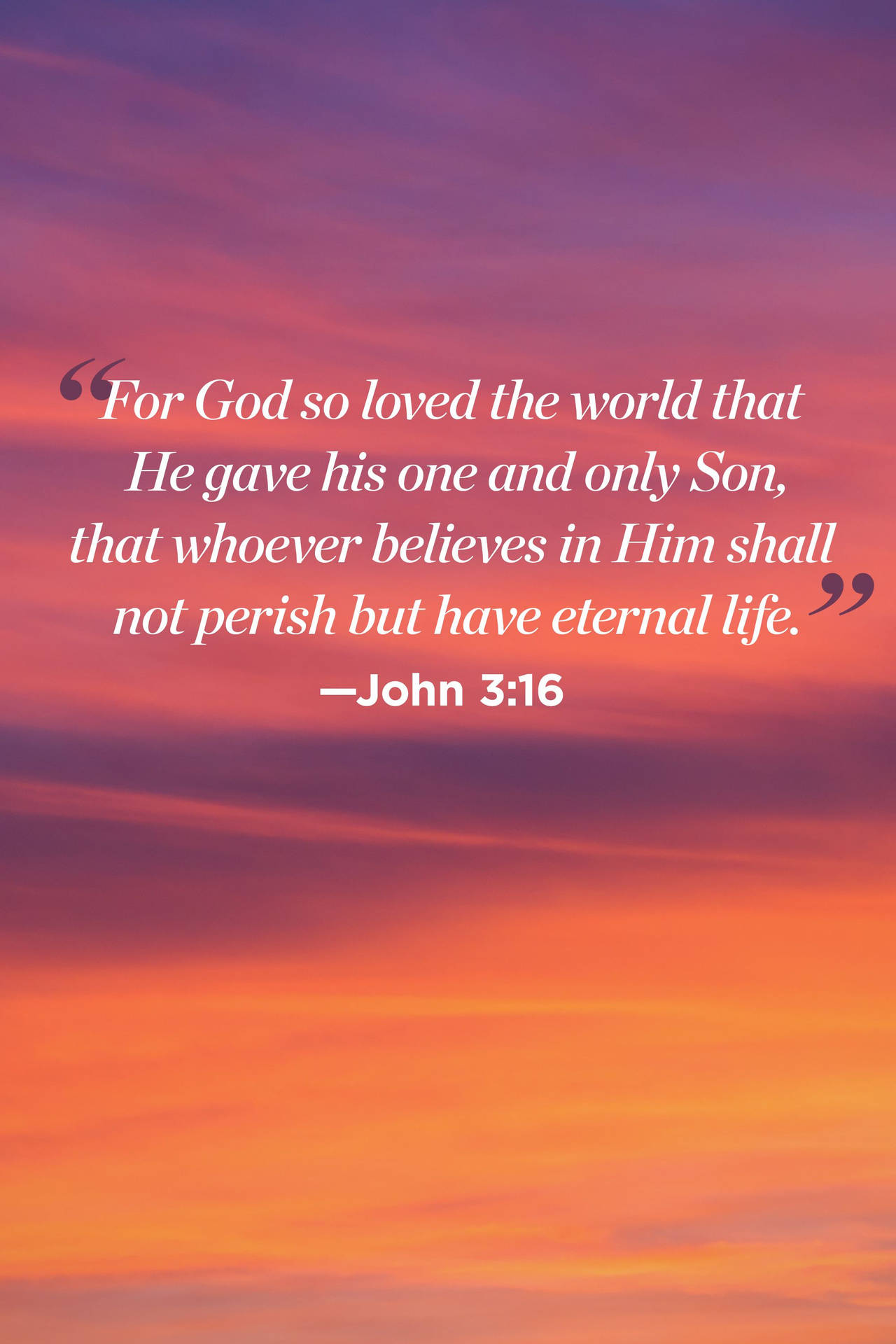 God Quotes John 3:16 Background