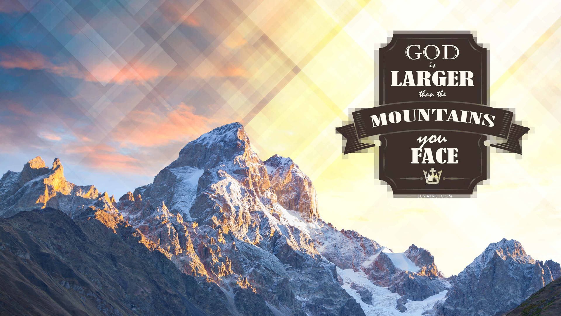 God Quotes Mountains Background