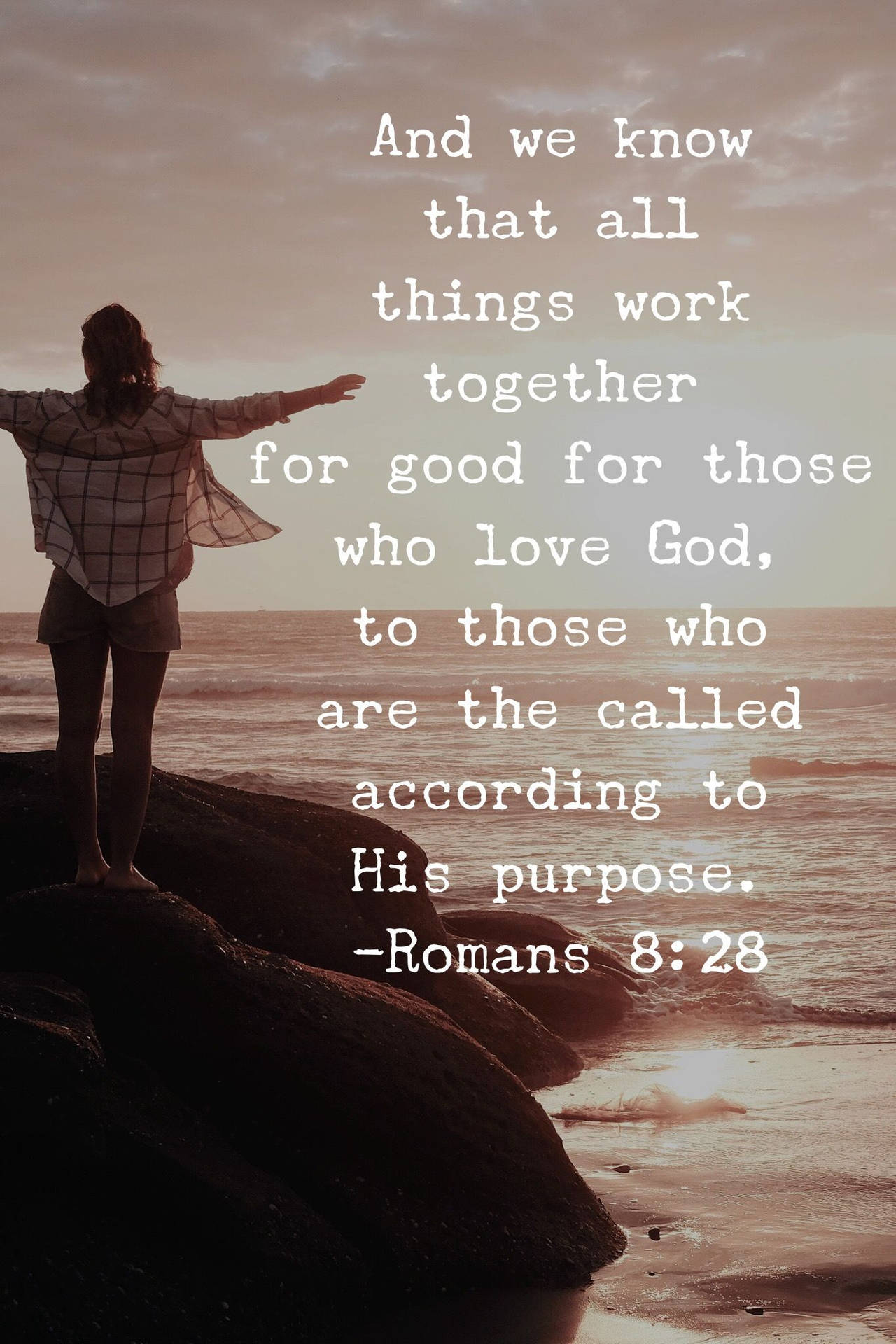God Quotes Romans 8:28 Background
