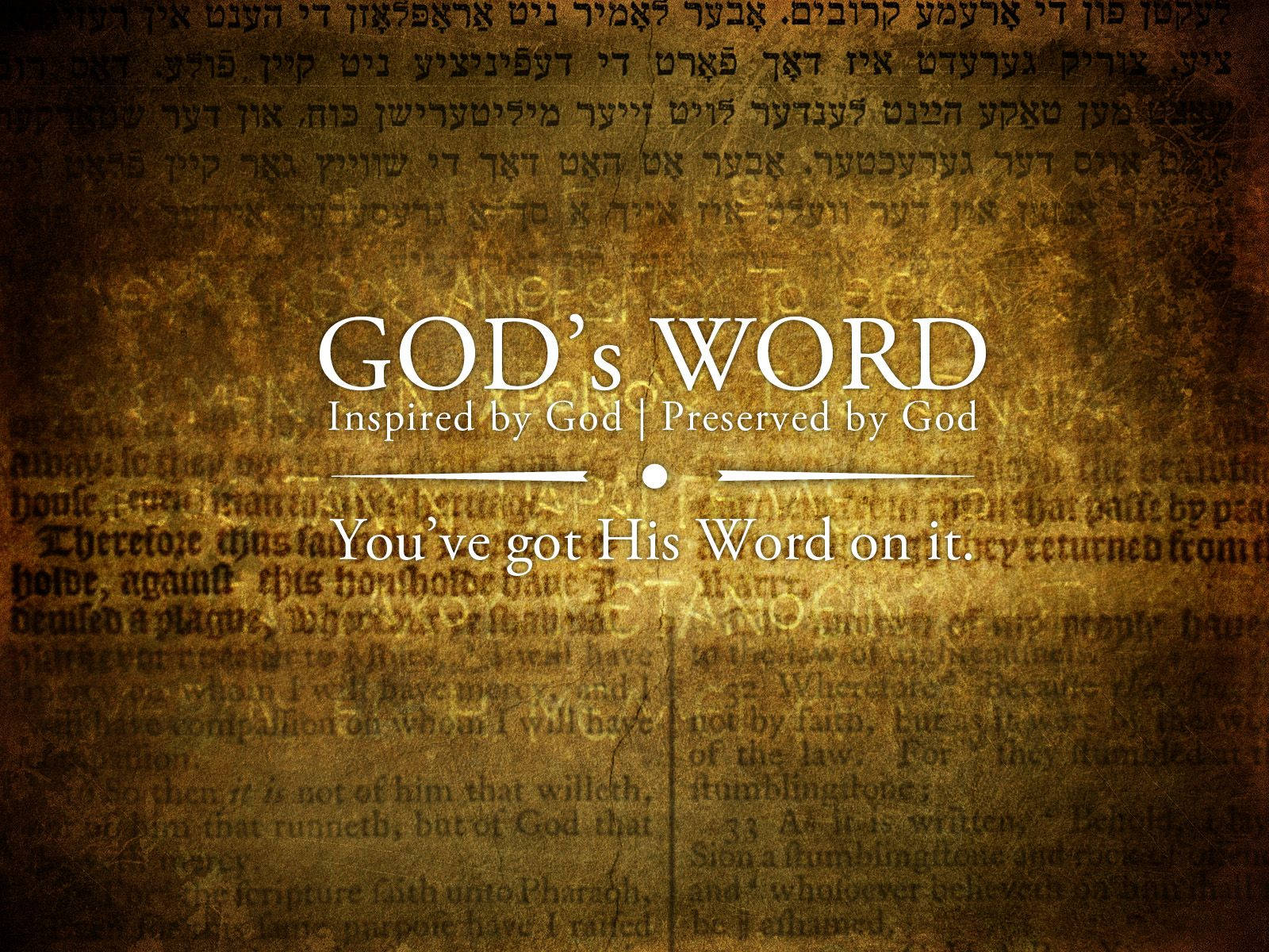 God's Word Bible Background