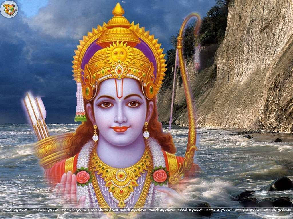 God Vishnu Sri Rama Background