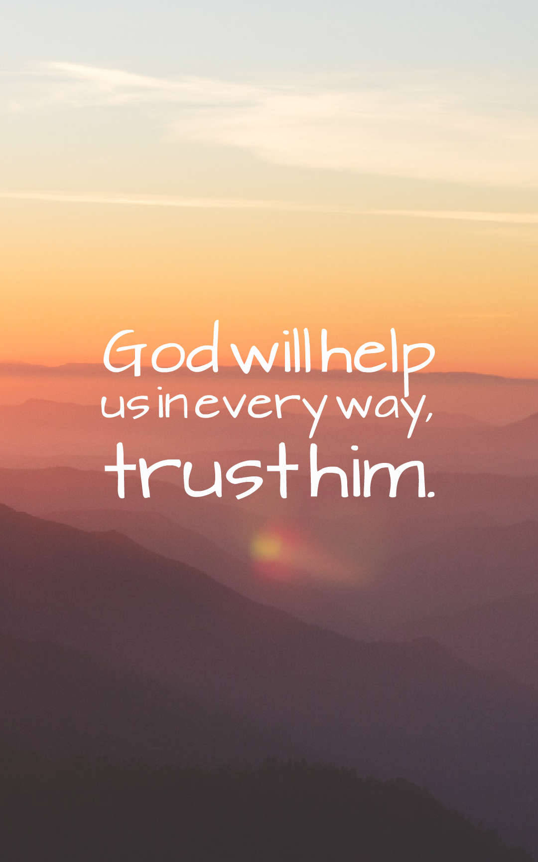 God Will Help Quotes Background