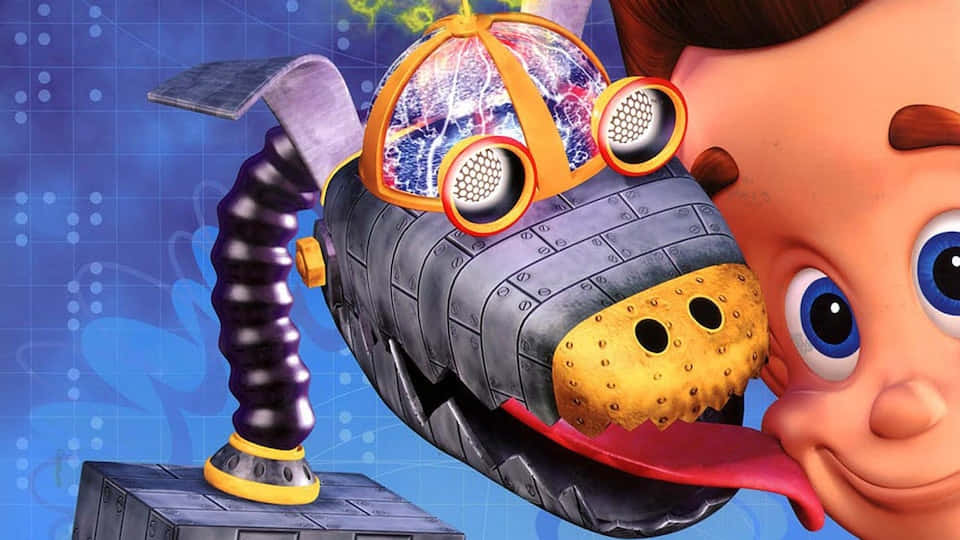 Goddard Licking Jimmy Neutron Boy Genius Background