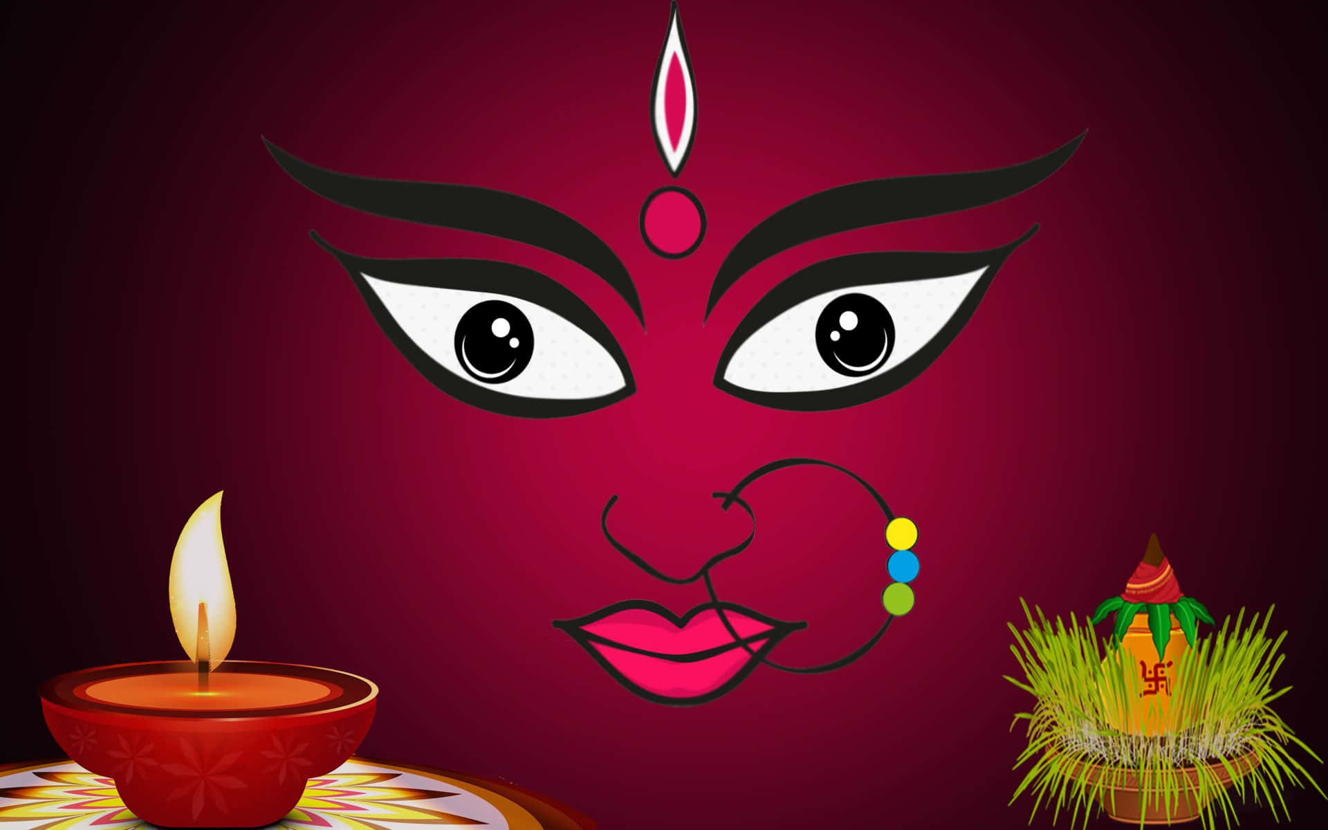 Goddess Durga Artistic Representation