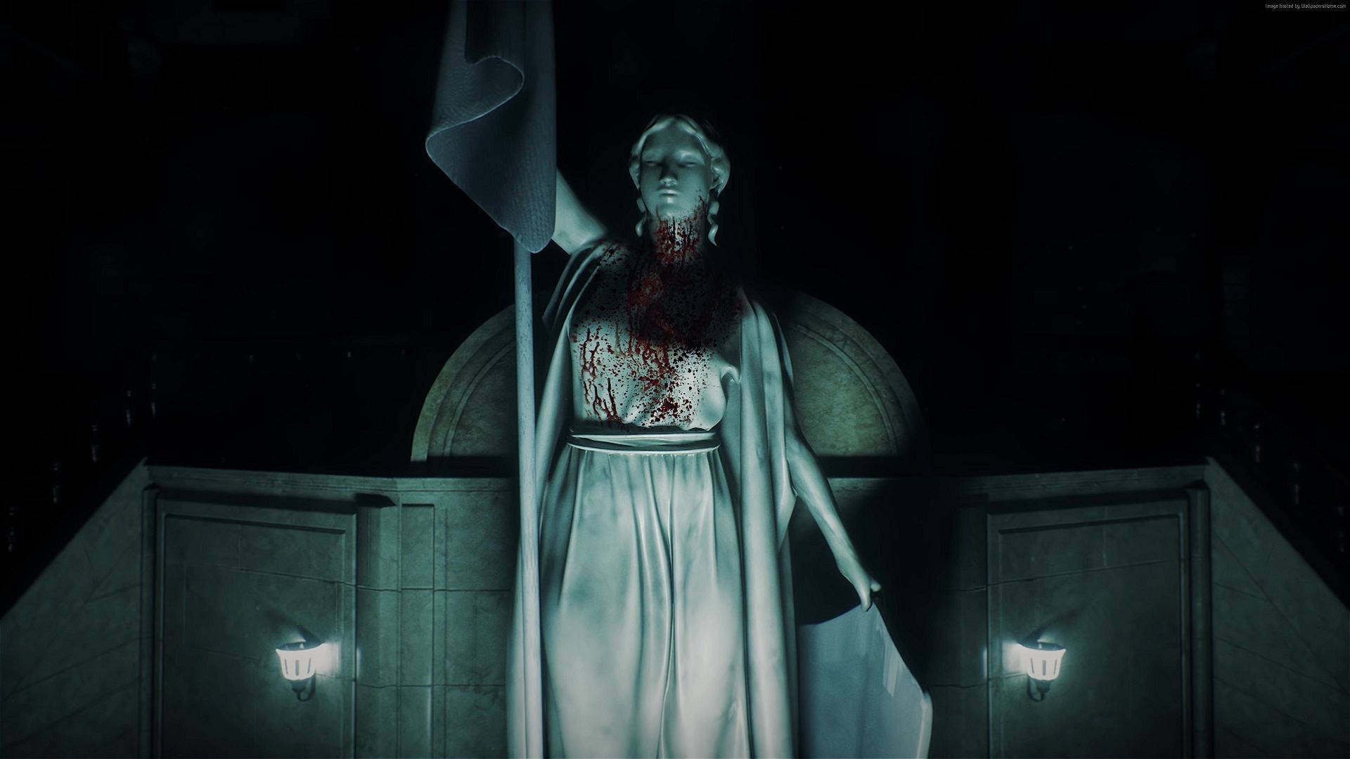 Goddess Statue Resident Evil 2 Remake Background