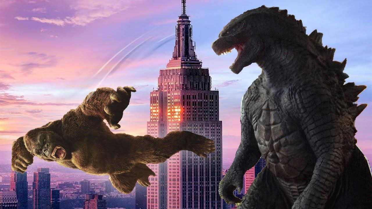 Godzilla And Kong Battle It Out In An Epic Showdown! Background