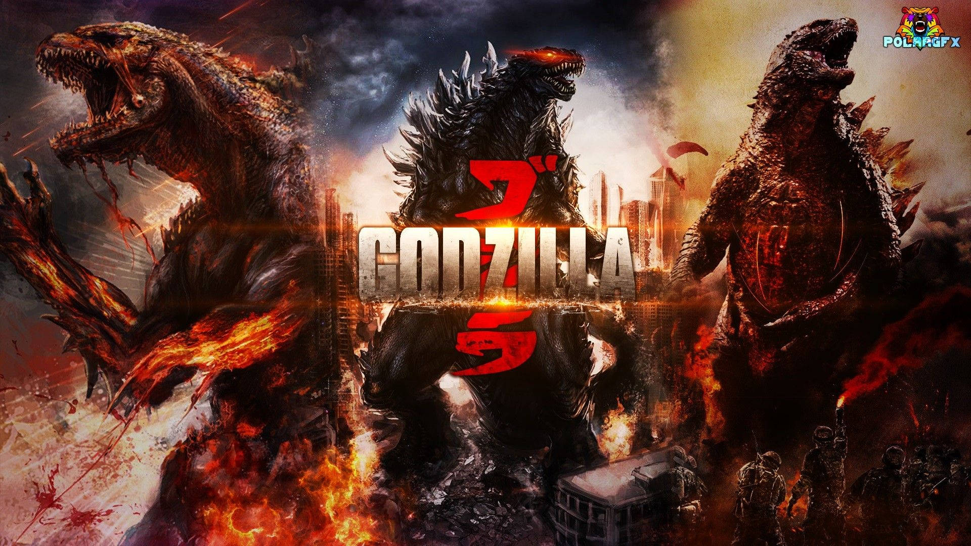 Godzilla Photo Compilation Background