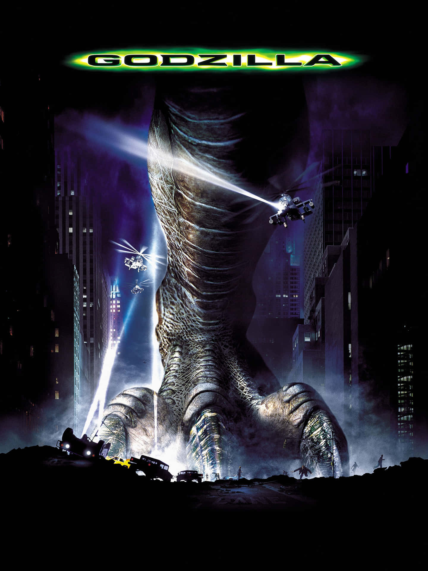 Godzilla Stands Tall In The 1998 Film Background